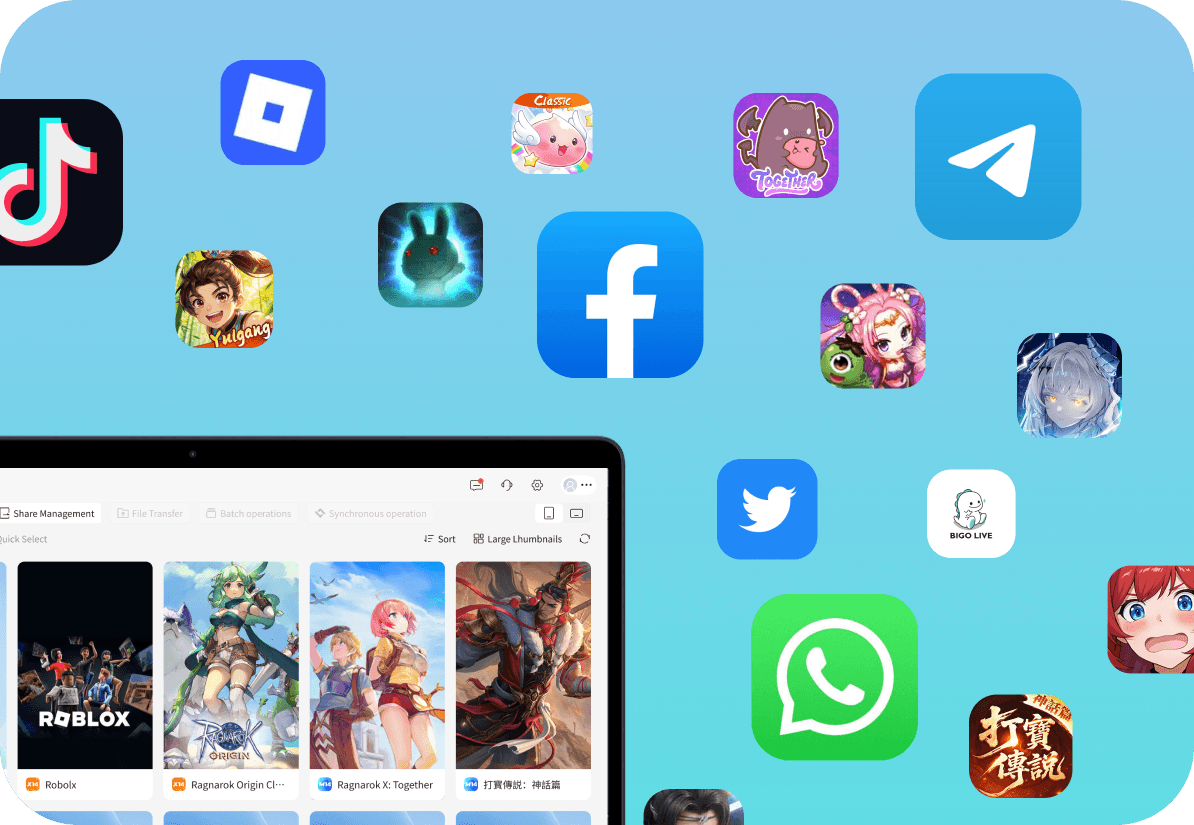 Multi-instance games or apps